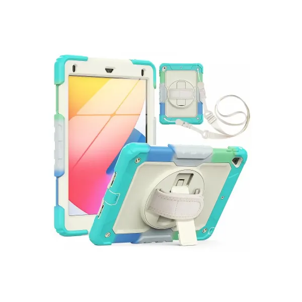 Apple İpad 5 Air 9.7 Kılıf Tablet Rainbow Kapak - Turkuaz