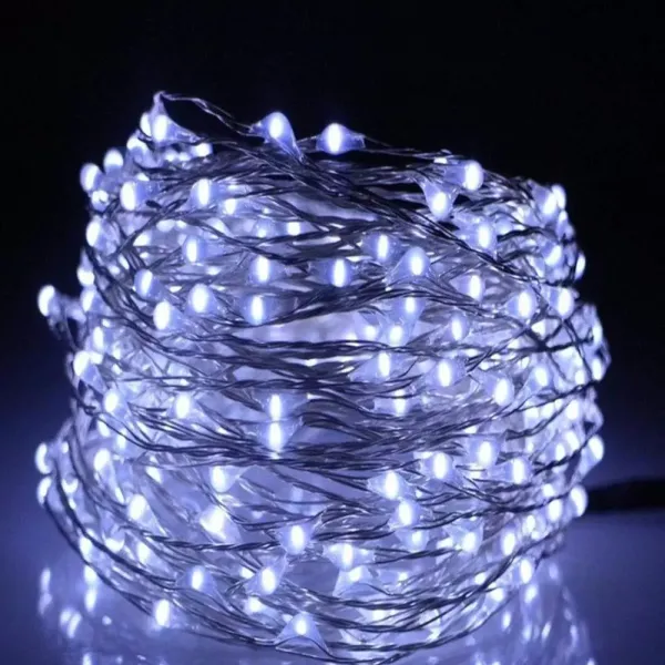 Gd957 Şerit Pilli Aydınlatma 3 Metre 30 Adet Beyaz Peri Led