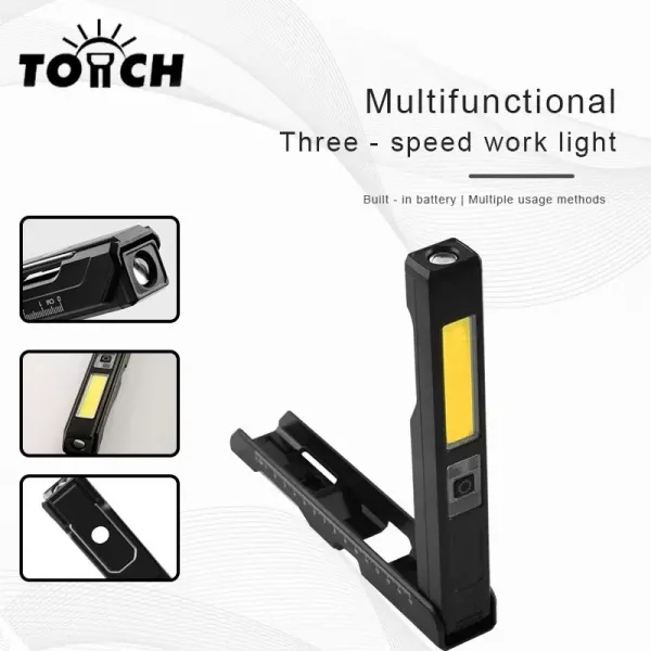 Gold Silver Gs-2070 30w Şarjlı Mıknatıslı Katlanabilir Led Çalışma Tamirci Feneri