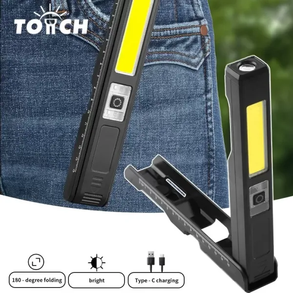 Gold Silver Gs-2070 30w Şarjlı Mıknatıslı Katlanabilir Led Çalışma Tamirci Feneri