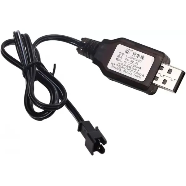 Sertec 6v Nı-cd / Nı-mh Oyuncak Bataryası Usb Şarj Kablosu