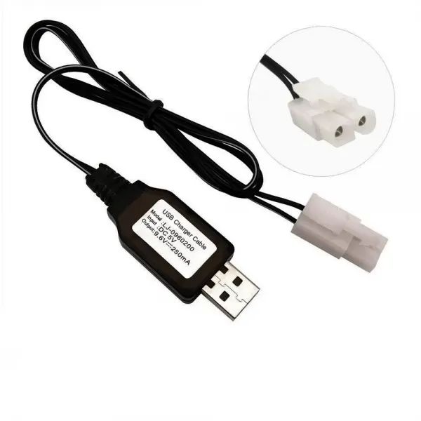 Sertec 9.6v Nı-cd / Nı-mh Oyuncak Bataryası Usb Şarj Kablosu