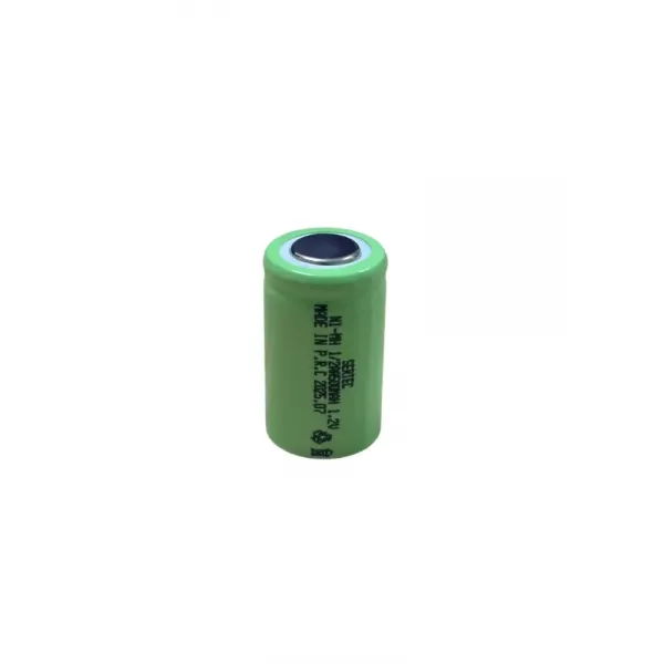 Sertec - 1.2v 500 Mah - 1/2aa - Ni-mh Şarjlı Pil - (başsız / Flat Head)