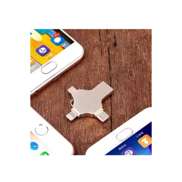 Otg 4in1 Cep Telefonu Çok Fonksiyonlu Usb Flash Bellek 128 Gb Type-c, Micro Sd Ve Kart Okuyucu
