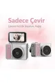 2k Mini Dijital Retro Video Kamera Flaşlı Dijital Vlog Mini Fotoğraf Makinesi Türkçe Menü Pembe