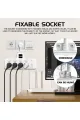 Termal Akım Korumalı 4’lü Duvar Tipi Priz 2x Usb 2x Type-c Çıkışlı Grup Priz Çoğaltıcı Beyaz (2500w)