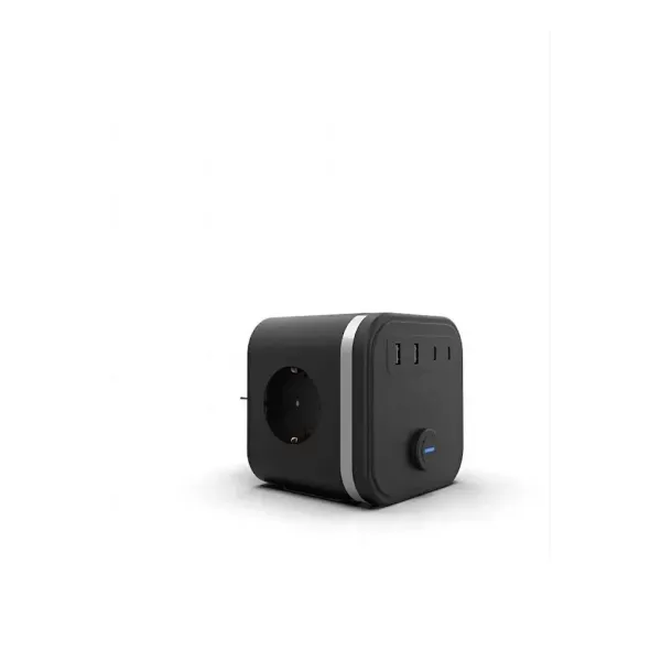 Termal Akım Korumalı Isıya Dayanıklı 3’lü Duvar Tipi Priz 2x Usb 2x Typce 3680 W