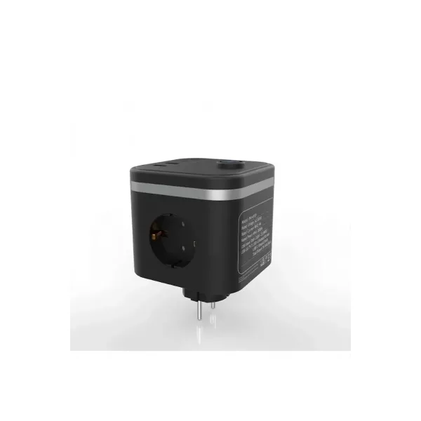 Termal Akım Korumalı Isıya Dayanıklı 3’lü Duvar Tipi Priz 2x Usb 2x Typce 3680 W