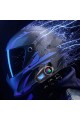 Q58-max Radyolu 2 Kişi Bağlantılı Bluetooth Kask Kulaklık Ekranlı Fenerli Müzik Ve Telsiz Intercom