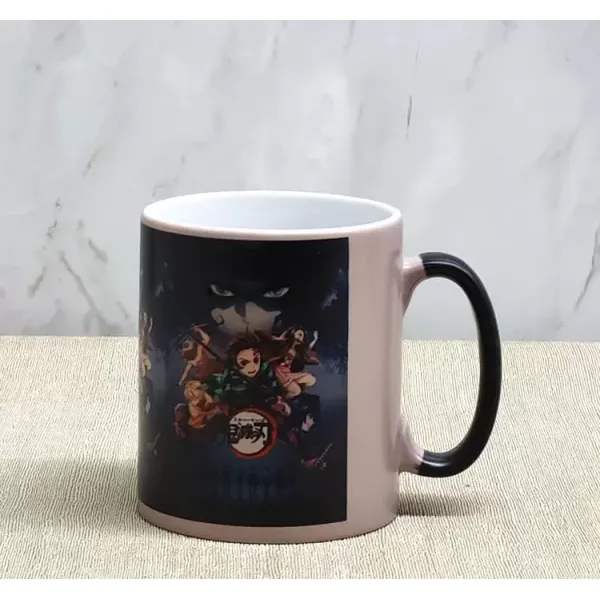 Porselen Renk Değiştiren Demon Slayer Kupa Bardak Aalk380