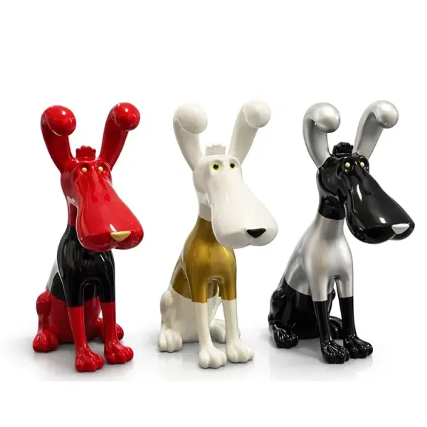 Polyester Sevimli Köpek Figürü Alk4557