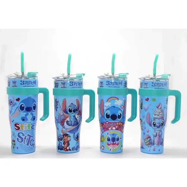 Sevimli Stitch Pipetli Termos & Suluk Alk4712