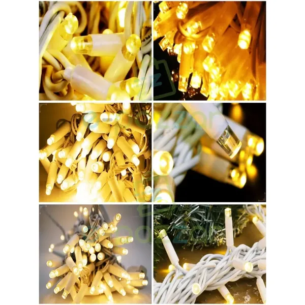 10m 100 Led Ip65 Dış Mekan Led Işık Beyaz Kablo
