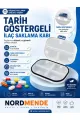 Tarih Göstergeli, Hava Sızdırmaz Ve Su Geçirmez İlaç Saklama Kutusu Haftalık Günlük İlaç Organizer Şeffaf Taşınabilir