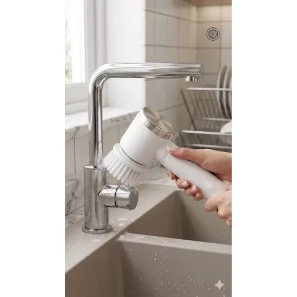 Şarjlı 5 Başlıklı Otomatik Temizleme Fırçası