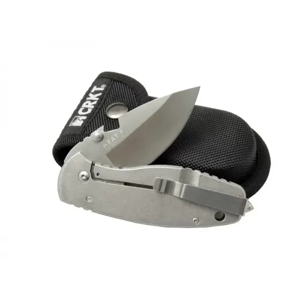 Crkt 3329 Bk Heat Kamp Çakı 18cm - Metal Sap, Kılıflı, Açacaklı, Perçinli