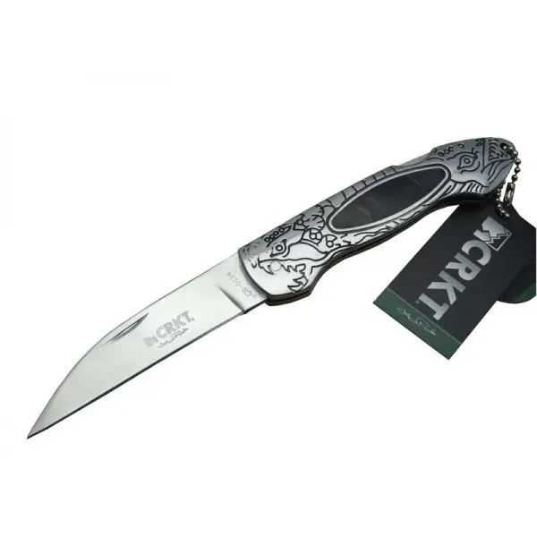 Cr 0124 Kamp Çakı 20 Cm - Metal Desenli Sap, Kılıflı, Kutulu