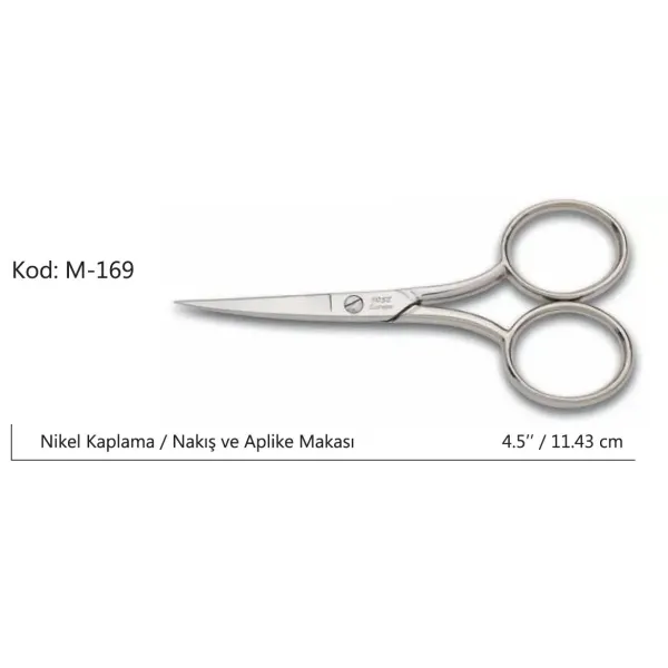 Europe Az Kalın Nakış Makası Süper Kalite No:4,5 11,43 Cm
