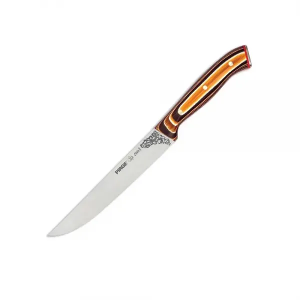 32050 Elite Mutfak, Ekmek Bıçağı 15,5 Cm - Kahverengi Perçinli Kompozit Sap