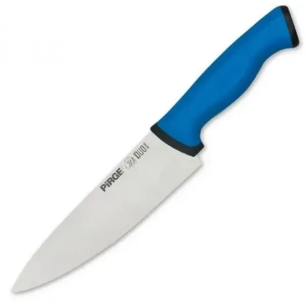 34161 Duo Şef Bıçağı 21 Cm - Mavi Kaymaz Sap