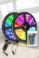 Yeni Nesil Rgb Işıklı 10metre Şerit Led Kumandalı Kullanım