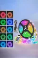 Yeni Nesil Rgb Işıklı 10metre Şerit Led Kumandalı Kullanım