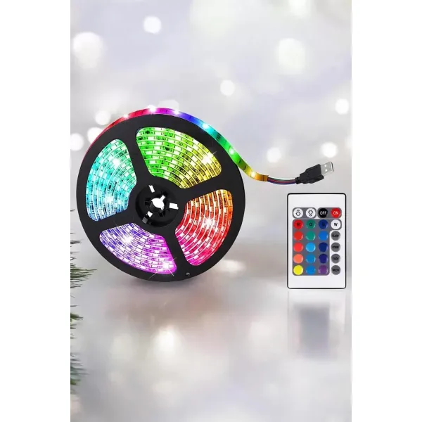 Yeni Nesil Rgb Işıklı 10metre Şerit Led Kumandalı Kullanım