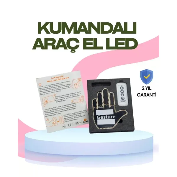 Yüksek Görünürlüklü Otomobil Işığı – 3 Modlu Led Arka Cam Aksesuarı, Pratik Ve Eğlenceli