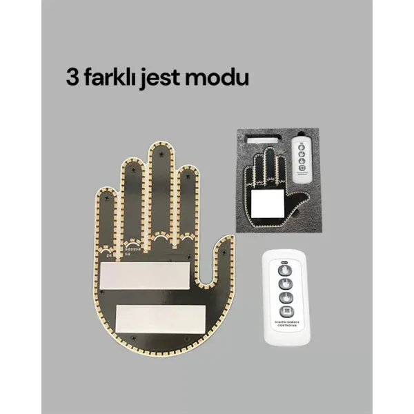 Yüksek Görünürlüklü Otomobil Işığı – 3 Modlu Led Arka Cam Aksesuarı, Pratik Ve Eğlenceli