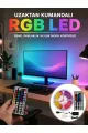 Uzaktan Kumandalı Rgb Şerit Led 5 Metre 12v 5050 Smd Çok Renkli Dekoratif Işık Seti