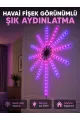 Dekoratif Rgb Fireworks Led Duvar Işığı Çok Renkli Telefon Kontrollü Led Aydınlatma