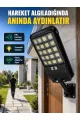 Solar Led Bahçe Lambası Hareket Sensörlü Uzaktan Kumandalı Dış Mekan Aydınlatma