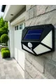 Solar Led Bahçe Aydınlatma Lambası 3 Işık Modlu Sensörlü Duvar Tipi Dış Mekan