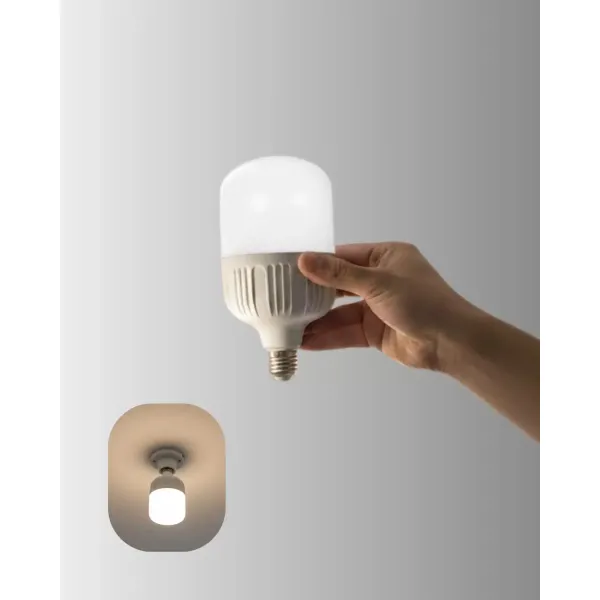 Uzun Ömürlü Şarjlı Led Ampul 30 Watt Güçlü Aydınlatma