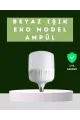 Şarjlı Led Torch Ampul 30 Watt Beyaz Işık Enerji Tasarruflu
