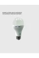 Yüksek Işık Güçlü Şarjlı Led Ampul E27 30w Enerji Tasarruflu