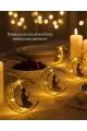Secde Eden Adam Figürlü Ay Tasarımlı Ramazan Led Işık