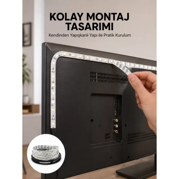 Uzaktan Kumandalı Led Tv Arka Işık Şeridi Yeni Nesil