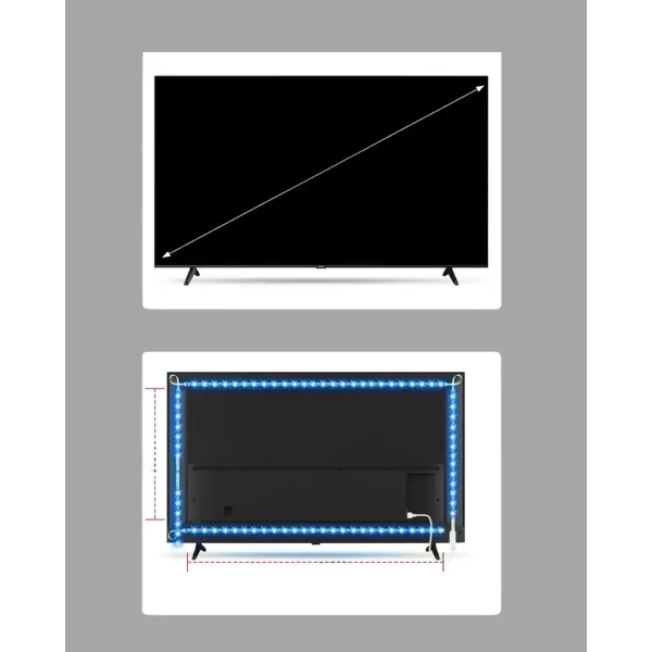 Uzaktan Kumandalı Led Tv Arka Işık Şeridi Yeni Nesil