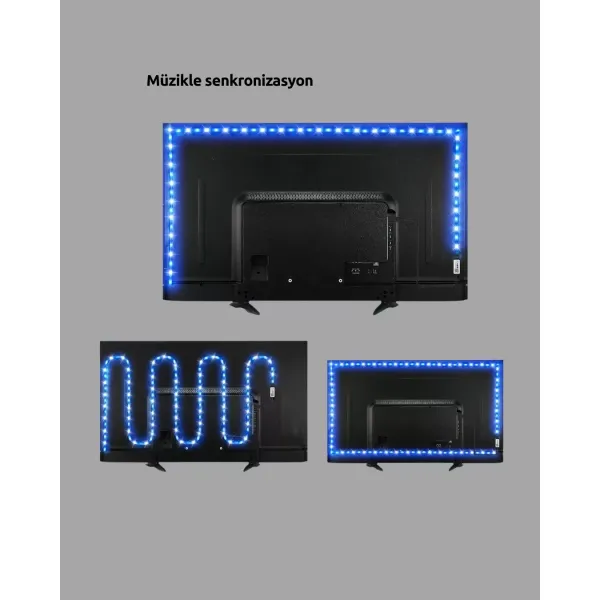 Uzaktan Kumandalı Led Tv Arka Işık Şeridi Yeni Nesil