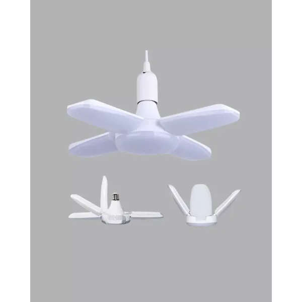 Enerji Tasarruflu Led Ampül 60 Watt 4 Kollu Beyaz Işık Yeni Nesil