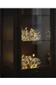 Yaprak Şekilli Gümüş Led Işık Pilli Dekoratif Aydınlatma
