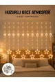 Yıldız Desenli Perde Tipi Peri Led 3x3 Metre Aydınlatma Yeni Nesil