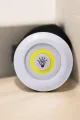 Spot Lamba Led Işık 3'lü Uzaktan Kumandalı Pilli Yapışkanlı Kablosuz Yeni Nesil