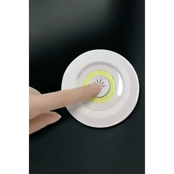 Spot Lamba Led Işık 3'lü Uzaktan Kumandalı Pilli Yapışkanlı Kablosuz Yeni Nesil