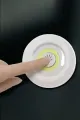 Spot Lamba Led Işık 3'lü Uzaktan Kumandalı Pilli Yapışkanlı Kablosuz Yeni Nesil