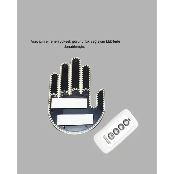 Uzaktan Kumandalı Çok Fonksiyonlu Araç Led Işığı