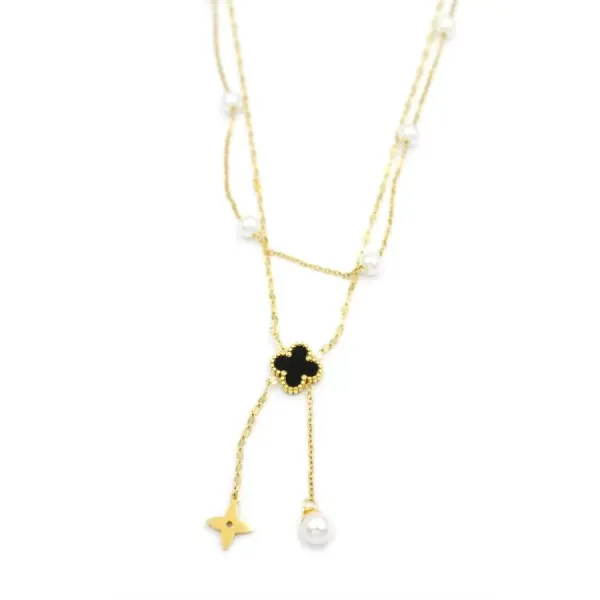 Vc Yonca Kolye - Altın