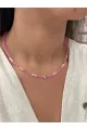 Kalp Boncuk Kolye - Pembe