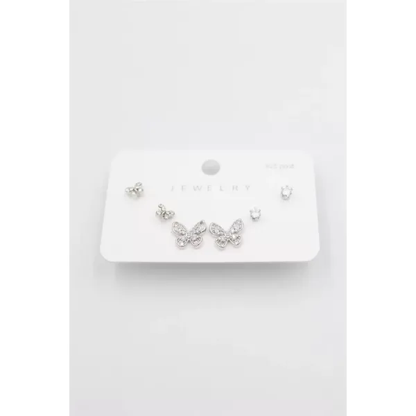 Çoklu Set Küpe - Gümüş